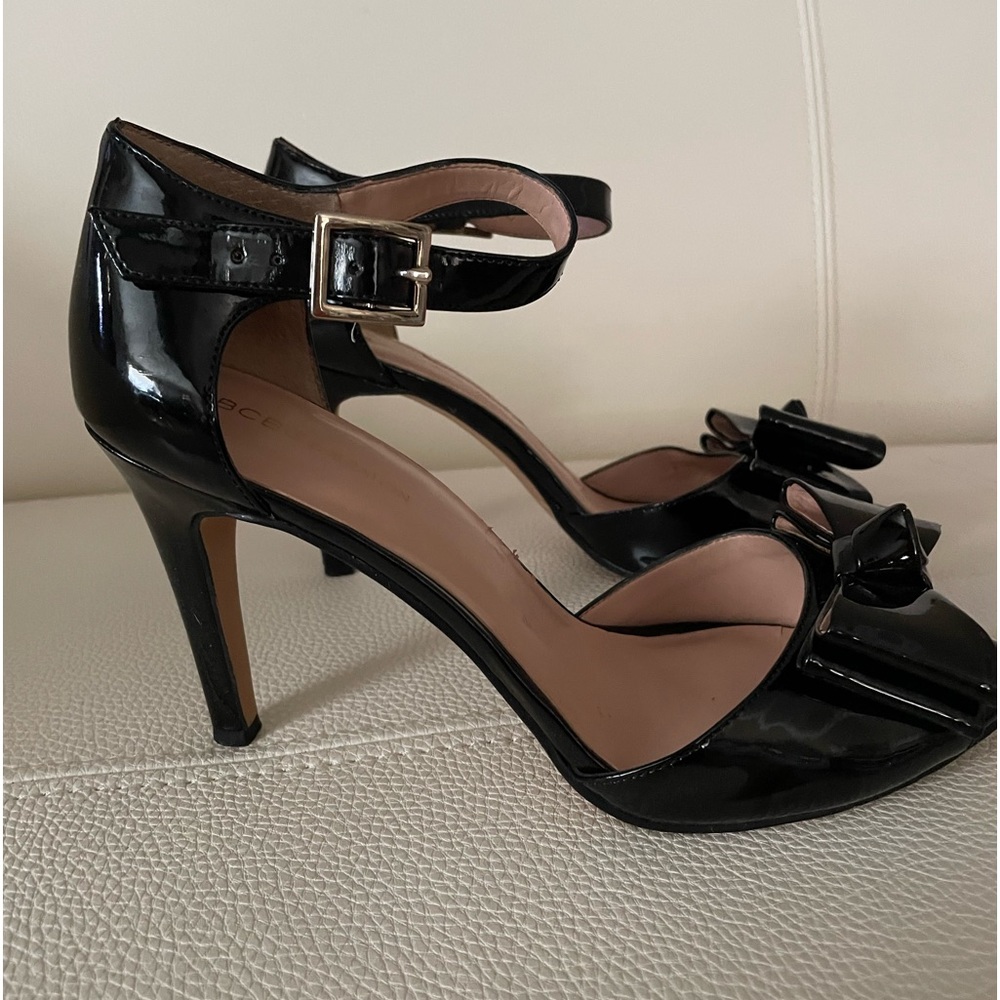 BCBG black patent leather 4 inch beel